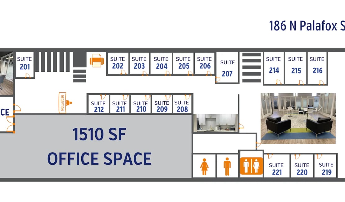 186 N Palafox St, Pensacola, FL à louer Plan de site– Image 1 sur 1