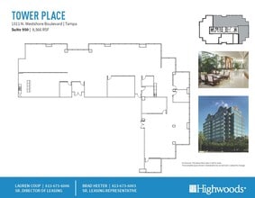 1511 N Westshore Blvd, Tampa, FL à louer Plan d’étage– Image 1 sur 2