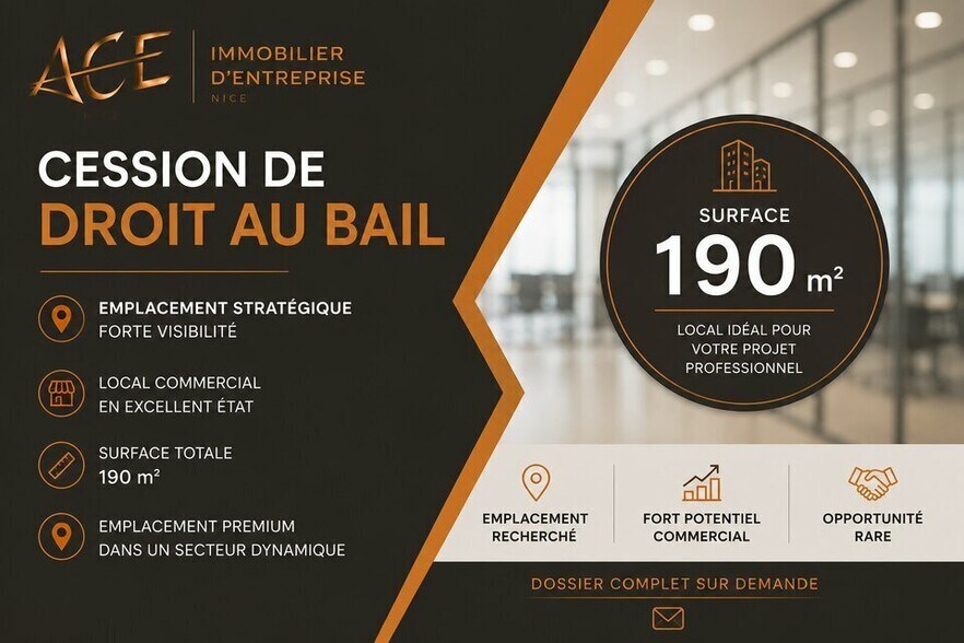 Local commercial dans Nice à louer - Photo de l’immeuble – Image 1 sur 1