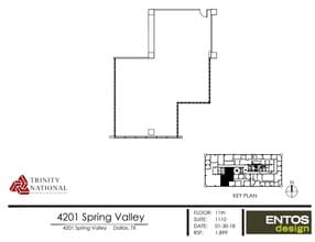 4201 Spring Valley Rd, Dallas, TX à louer Plan d’étage– Image 1 sur 1