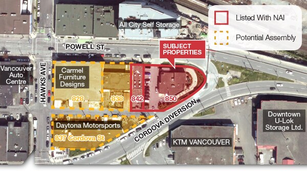 842-850 Powell St, Vancouver, BC à vendre Photo principale– Image 1 sur 6