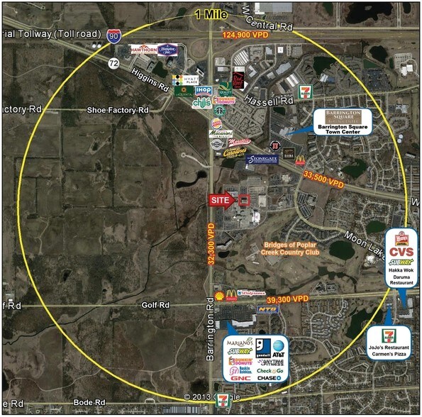 1585 N Barrington Rd, Hoffman Estates, IL à vendre - Plan de site – Image 2 sur 10