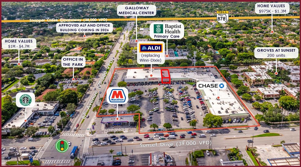 8710-8788 SW 72nd St, Miami, FL à louer - Aérien – Image 1 sur 7