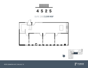 4525 Lemmon Ave, Dallas, TX à louer Plan d’étage– Image 1 sur 1