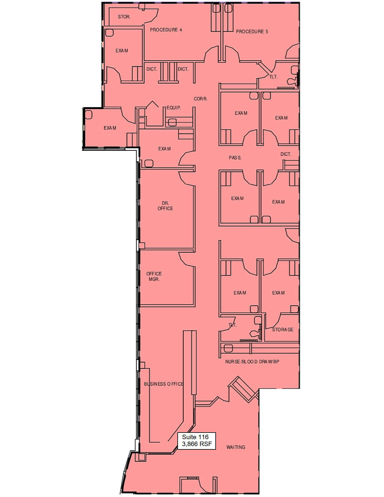 44055 Riverside Pky, Leesburg, VA à louer Plan d’étage– Image 1 sur 1