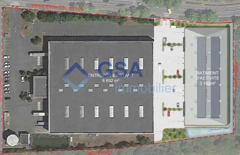 Local d’activités dans Saint-Michel-sur-Orge à louer - Plan de site – Image 1 sur 3