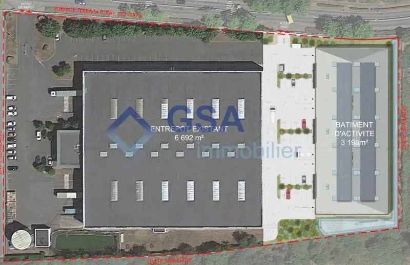 Local d’activités dans Saint-Michel-sur-Orge à louer Plan de site– Image 1 sur 4