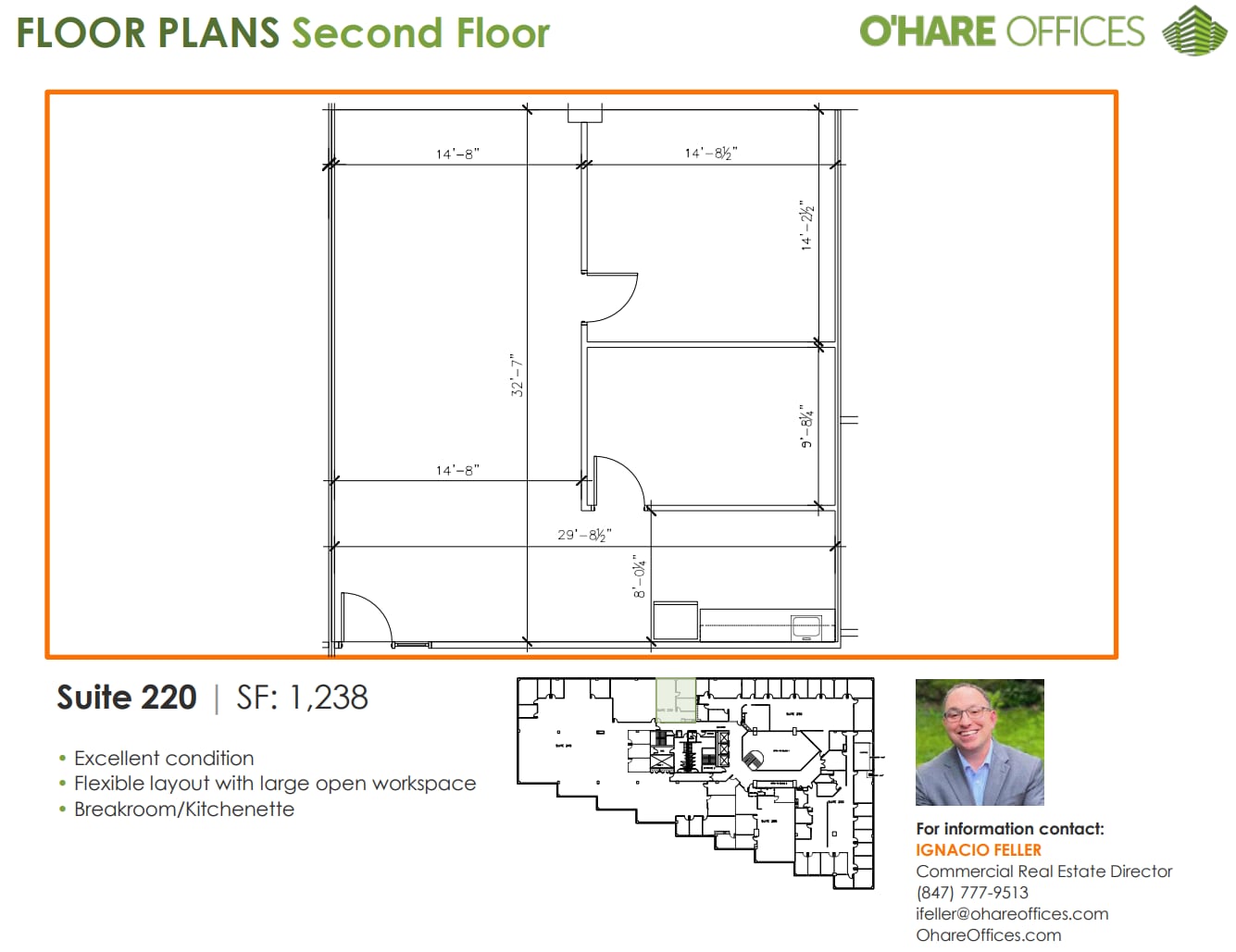 1011 E Touhy Ave, Des Plaines, IL à louer Plan d’étage– Image 1 sur 1