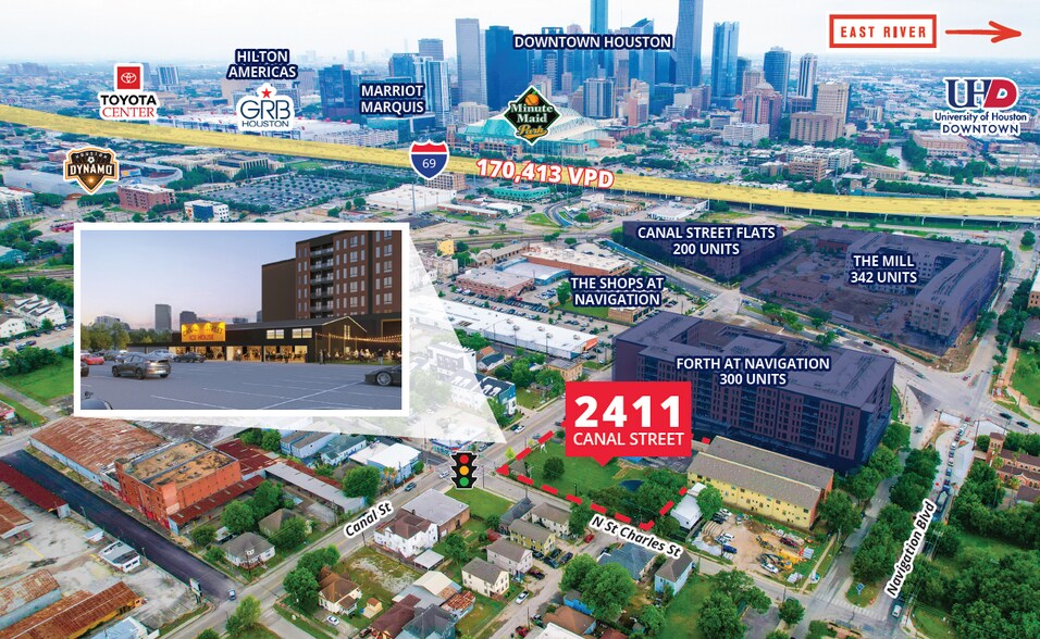 2411 Canal St, Houston, TX à vendre - Photo principale – Image 1 sur 2