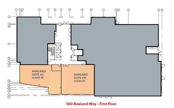 100 Rowland Way, Novato, CA à louer Plan d’étage– Image 1 sur 1