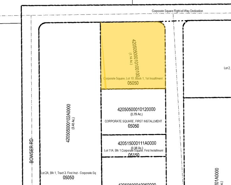 800 Security Row, Richardson, TX à louer - Plan cadastral – Image 2 sur 4
