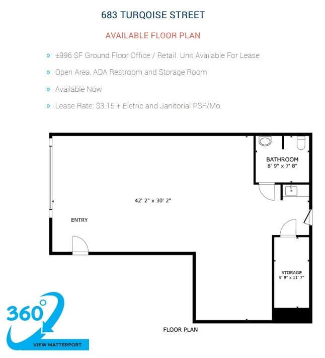675-687 Turquoise St, La Jolla, CA à louer Plan d’étage– Image 1 sur 1