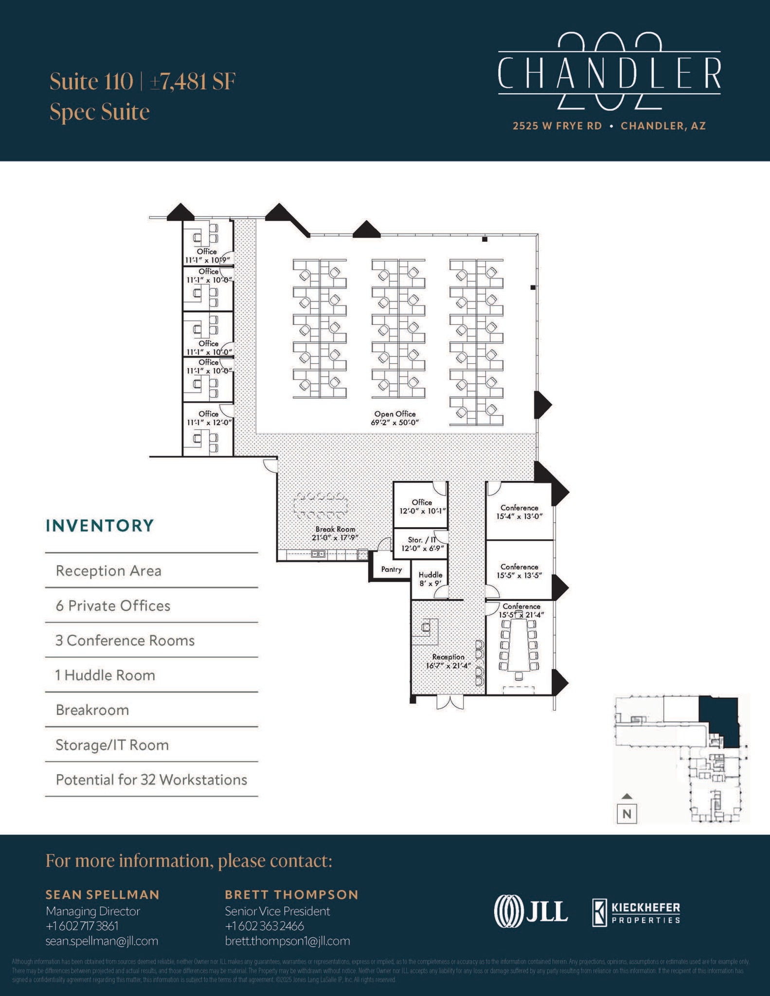 2525 W Frye Rd, Chandler, AZ à louer Plan d’étage– Image 1 sur 1