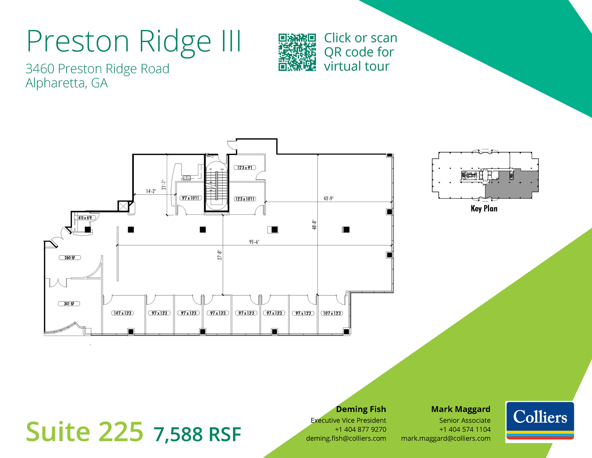 3460 Preston Ridge Rd, Alpharetta, GA à louer Plan d’étage– Image 1 sur 2