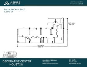 5120 Woodway Dr, Houston, TX à louer Plan d’étage– Image 2 sur 3