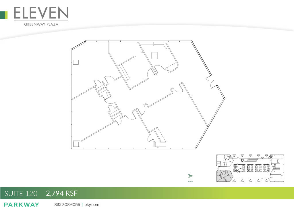 11 Greenway Plz, Houston, TX à louer Plan d’étage– Image 1 sur 1