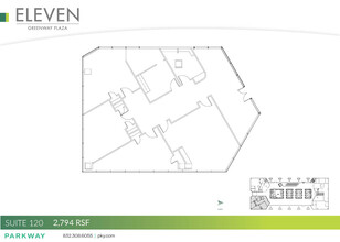 11 Greenway Plz, Houston, TX à louer Plan d’étage– Image 1 sur 1