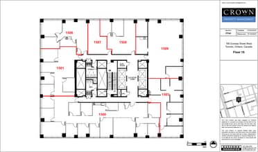 180 Dundas St W, Toronto, ON à louer Plan d’étage– Image 2 sur 2