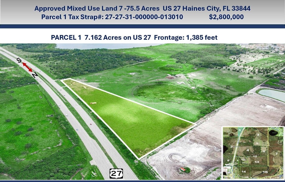 US 27 & SR 544, Haines City, FL à vendre - Aérien – Image 2 sur 5