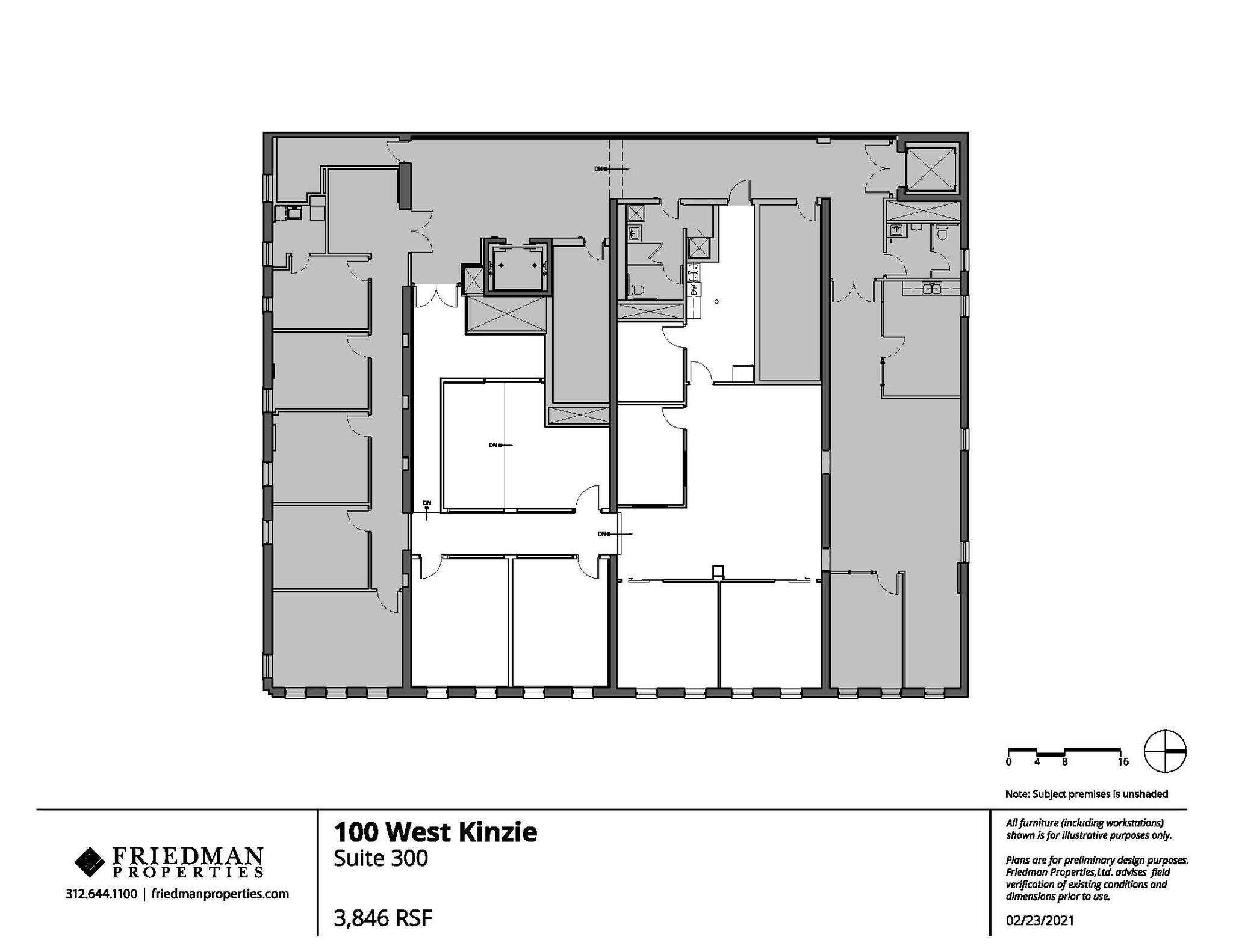 100 W Kinzie St, Chicago, IL à louer Plan d’étage– Image 1 sur 6