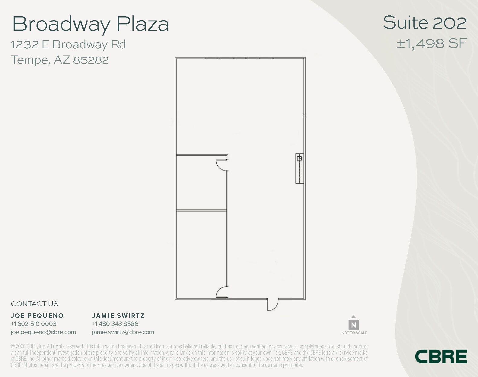 1232 E Broadway Rd, Tempe, AZ à louer Plan d’étage– Image 1 sur 1