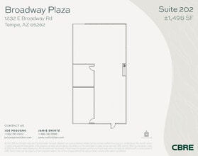 1232 E Broadway Rd, Tempe, AZ à louer Plan d’étage– Image 1 sur 1