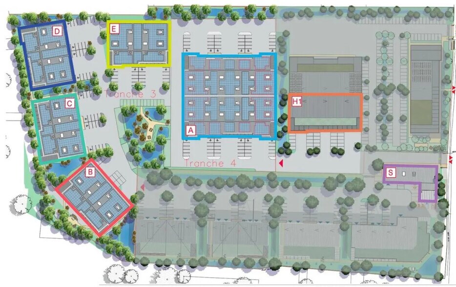 Bureau dans Flins-sur-Seine à louer - Plan d’étage – Image 3 sur 4