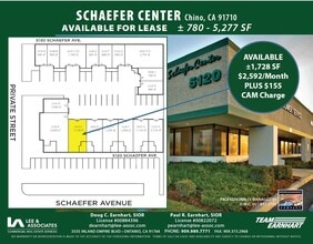 5120 Schaefer Ave, Chino, CA à louer Plan d’étage– Image 1 sur 1