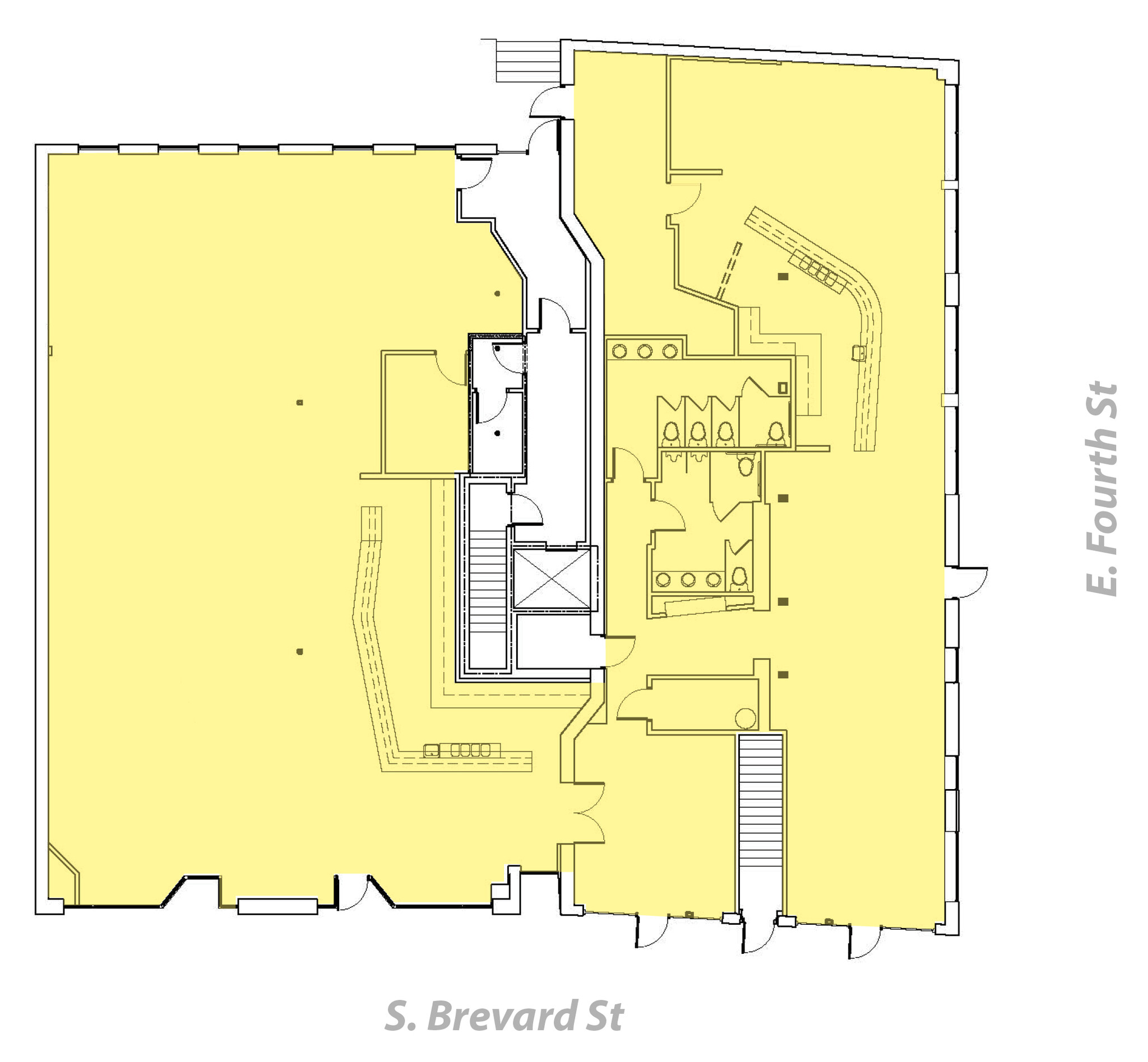 223 S Brevard St, Charlotte, NC à louer Plan d’étage– Image 1 sur 1