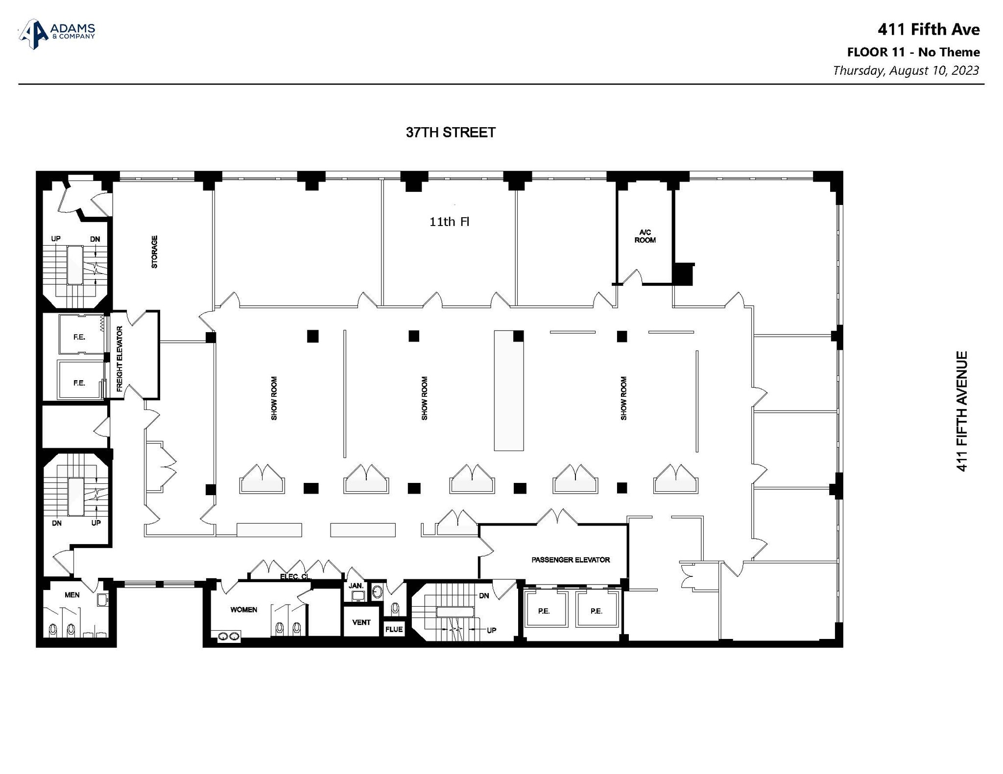 411 Fifth Ave, New York, NY à louer Plan d’étage– Image 1 sur 1
