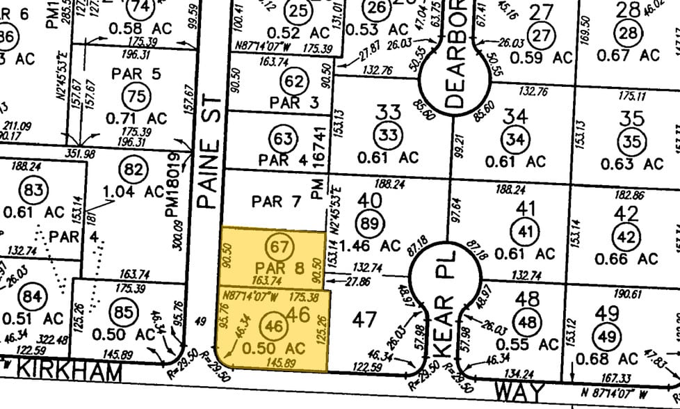 12115 Paine St, Poway, CA à vendre - Plan cadastral – Image 2 sur 7