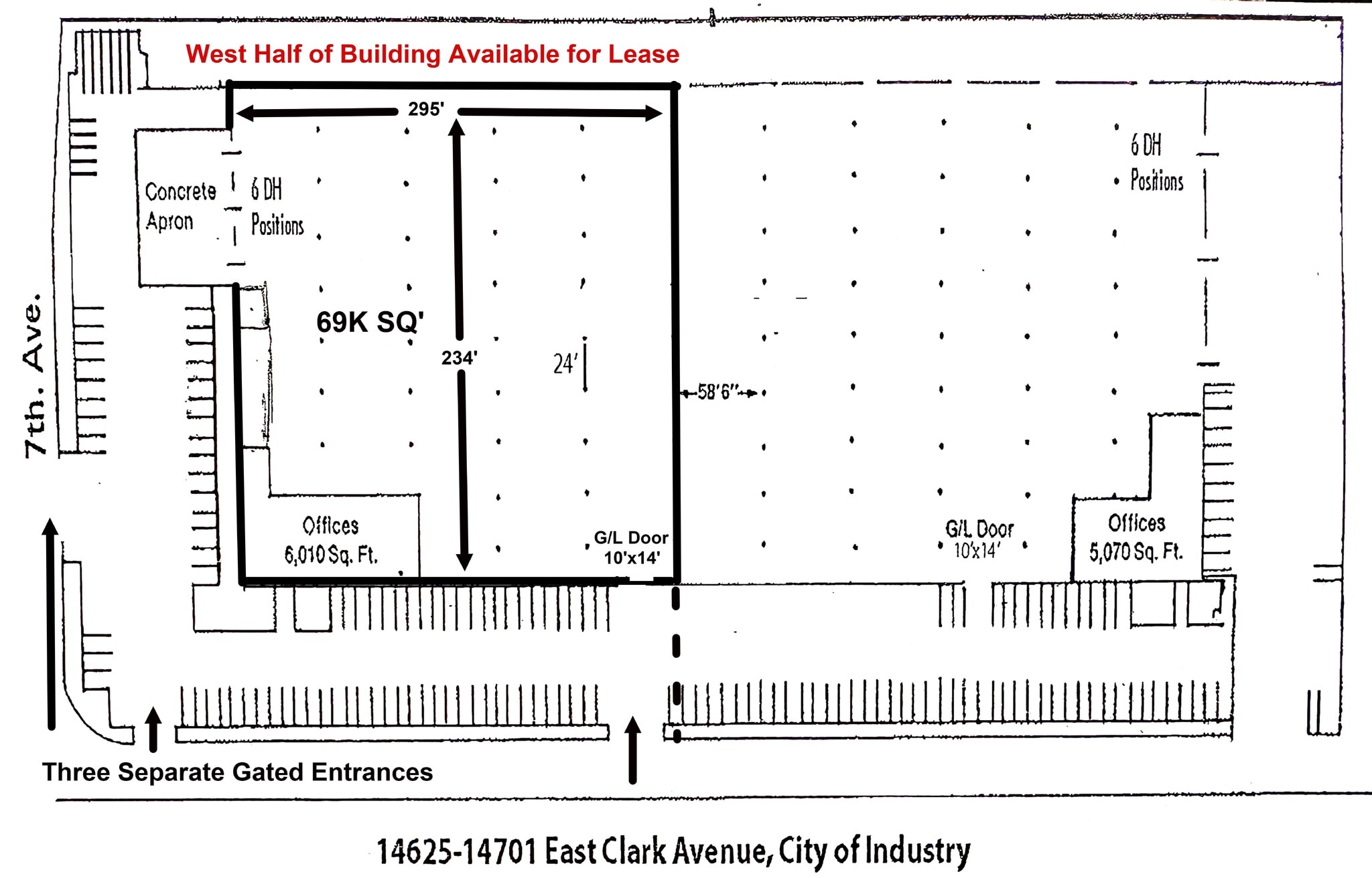 14625-14701 E Clark Ave, City of Industry, CA à louer Plan de site– Image 1 sur 1