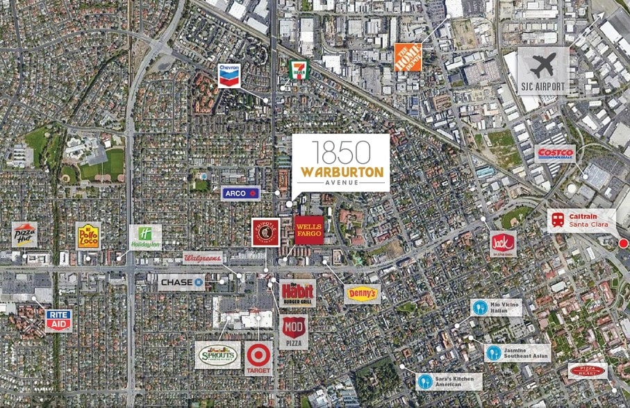 1850 Warburton Ave, Santa Clara, CA à louer - Aérien – Image 3 sur 20