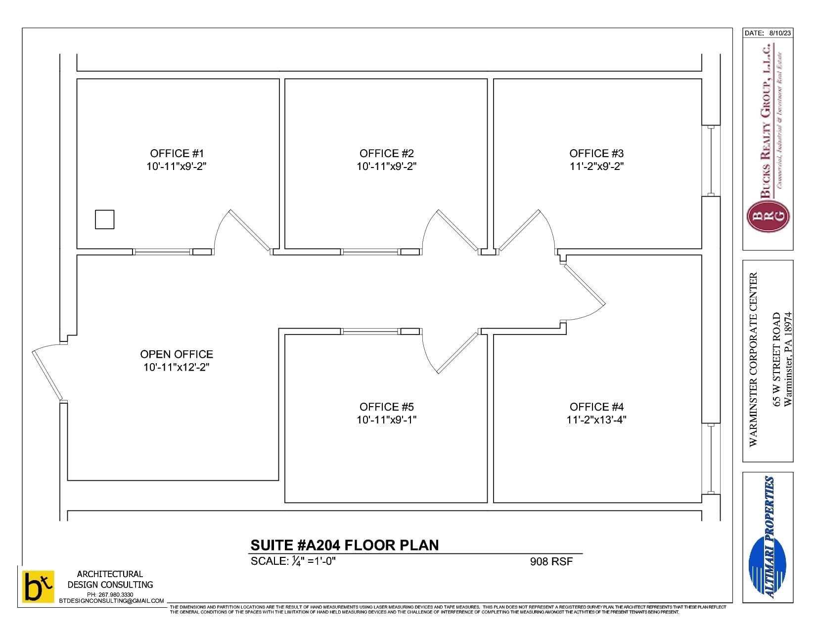 65 W Street Rd, Warminster Township, PA à louer Plan d’étage– Image 1 sur 1