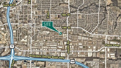 1909 10th St, Plano, TX - Vue aérienne vue de carte