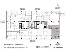 3455 Peachtree Rd NE, Atlanta, GA à louer Plan d’étage– Image 2 sur 2