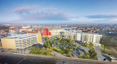 Toulouse - Vue aérienne  vue de carte