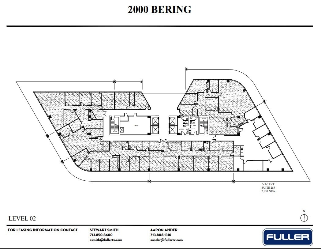 2000 Bering Dr, Houston, TX à louer Plan d’étage– Image 1 sur 1