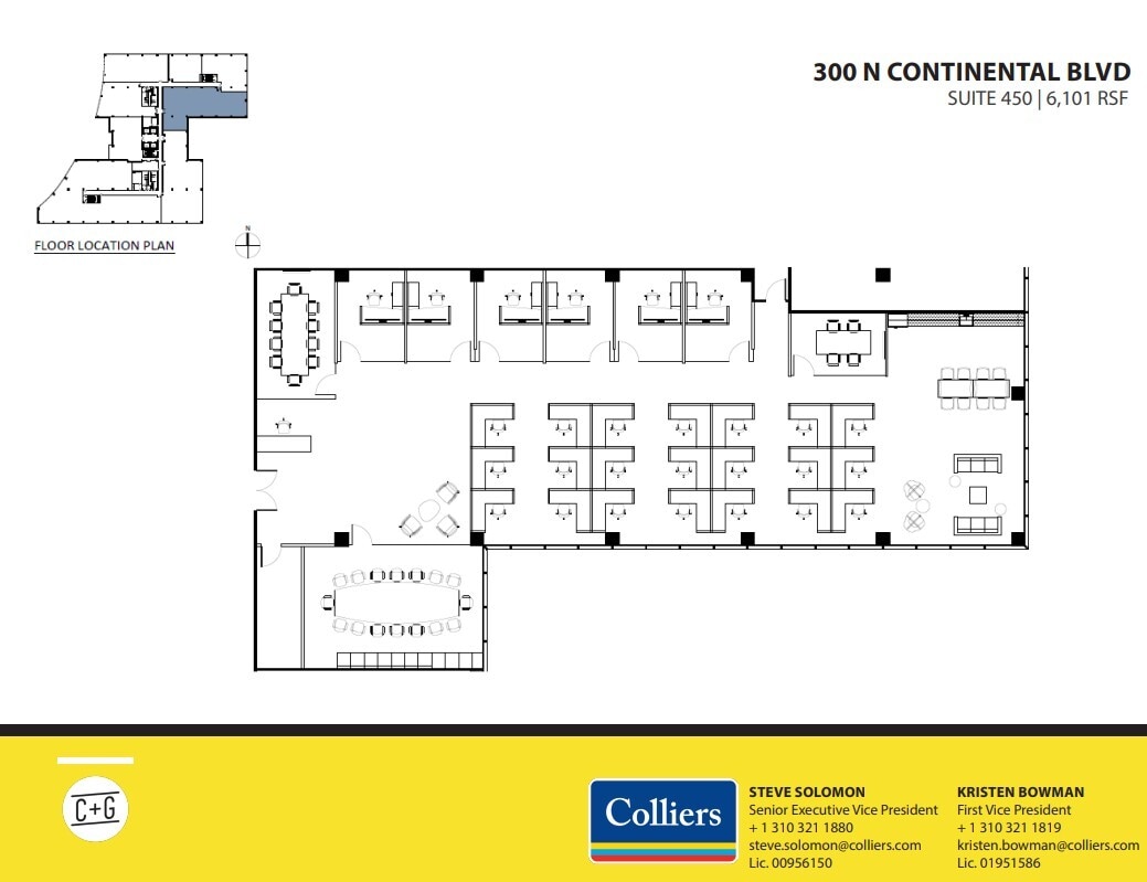 300 Continental Blvd, El Segundo, CA à louer Plan d’étage– Image 1 sur 1