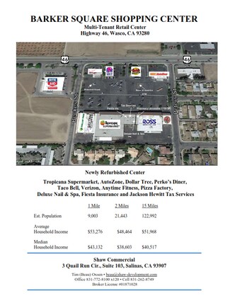 Plus de détails pour 2445 Highway 46, Wasco, CA - Bureau/Local commercial à louer