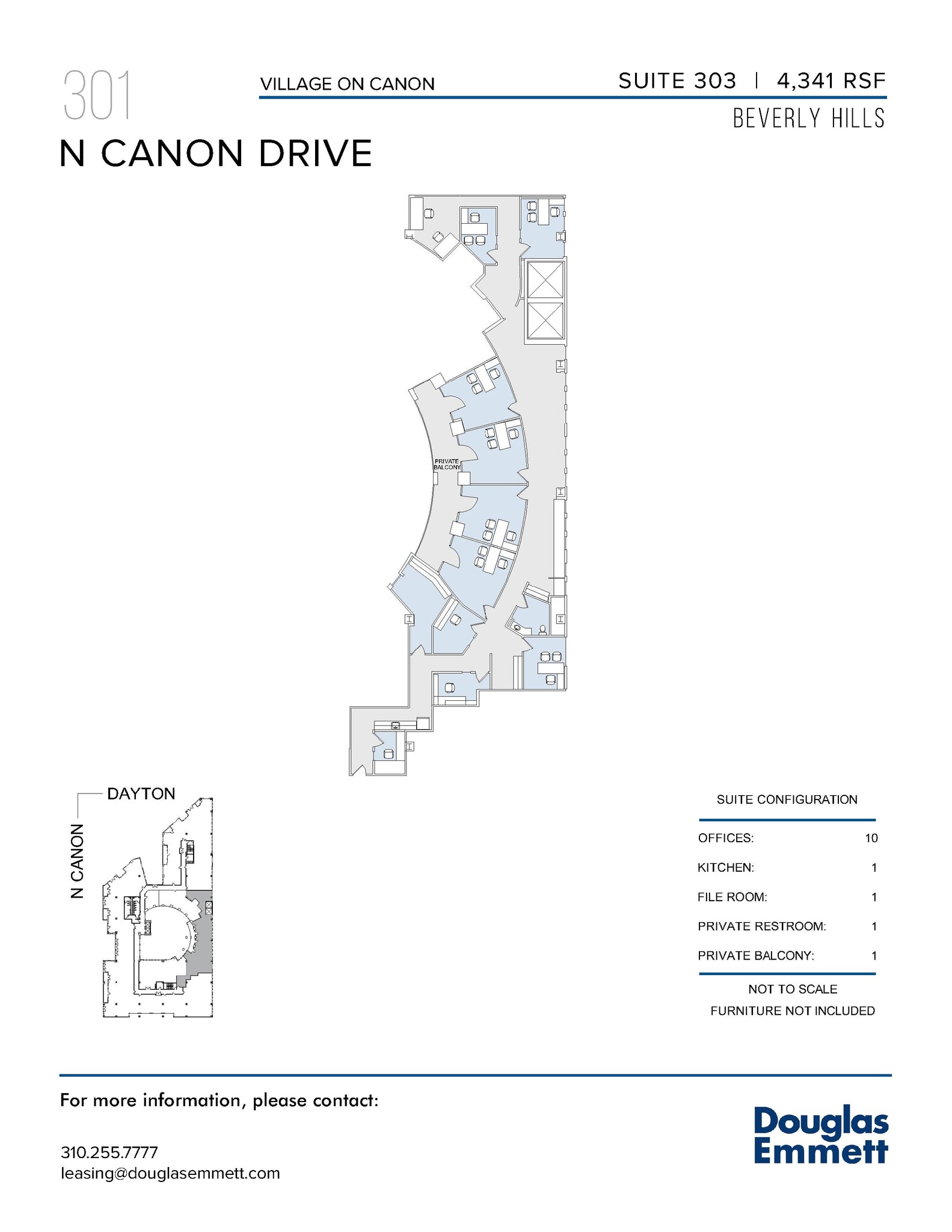 301-333 N Canon Dr, Beverly Hills, CA à louer Plan d’étage– Image 1 sur 1