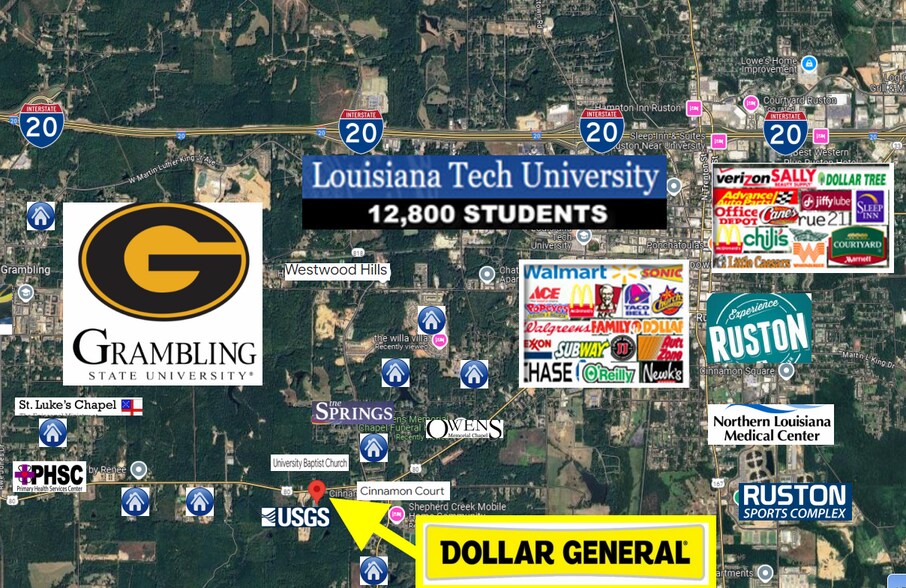 2801 W California Ave, Ruston, LA à vendre - Photo de l’immeuble – Image 2 sur 6