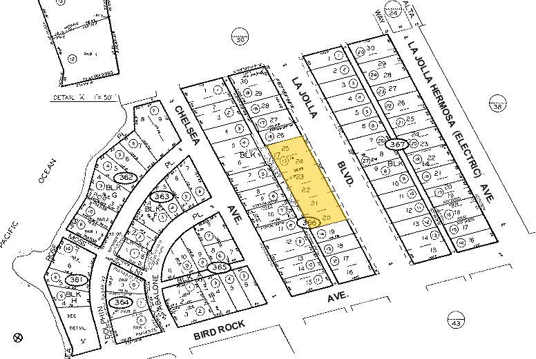 5724-5726 La Jolla Blvd, La Jolla, CA à vendre - Plan cadastral – Image 2 sur 48