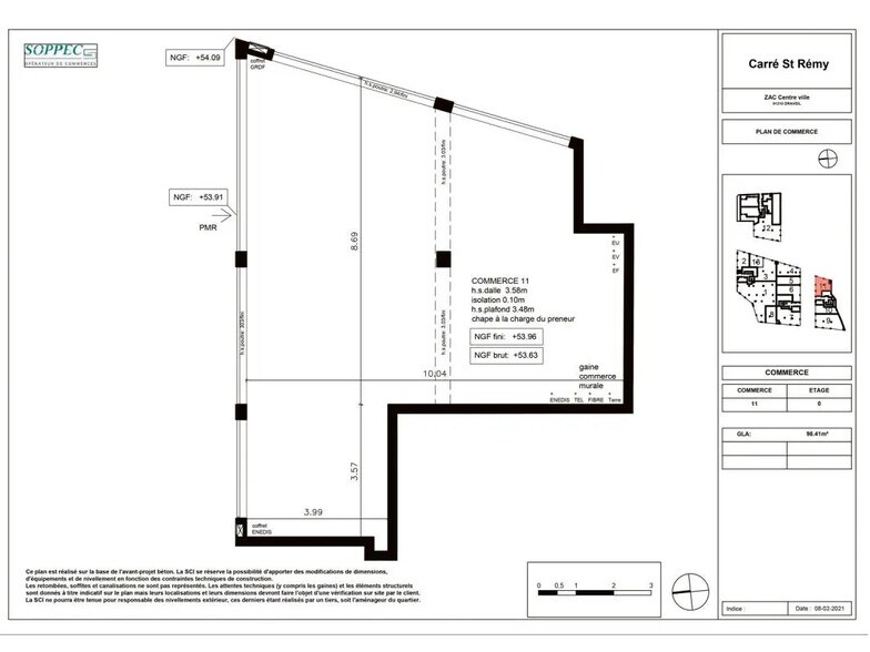 Local commercial dans Draveil à vendre - Plan d’étage – Image 3 sur 3