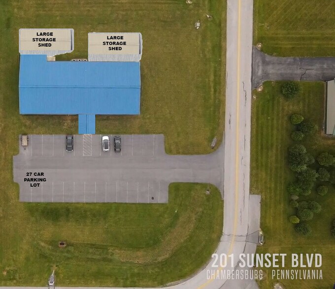 201 Sunset Blvd E, Chambersburg, PA à vendre - Aérien – Image 3 sur 16