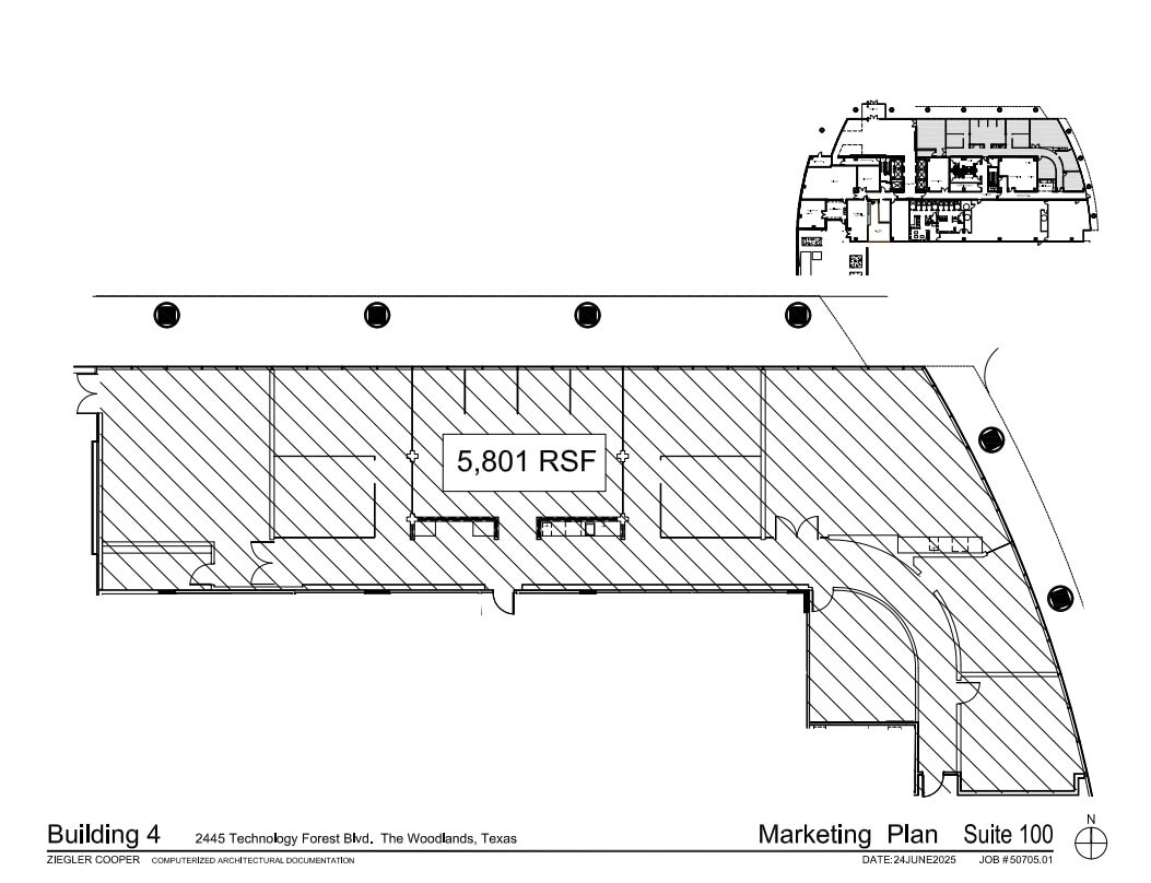 2445 Technology Forest Blvd, The Woodlands, TX à louer Plan d’étage– Image 1 sur 1