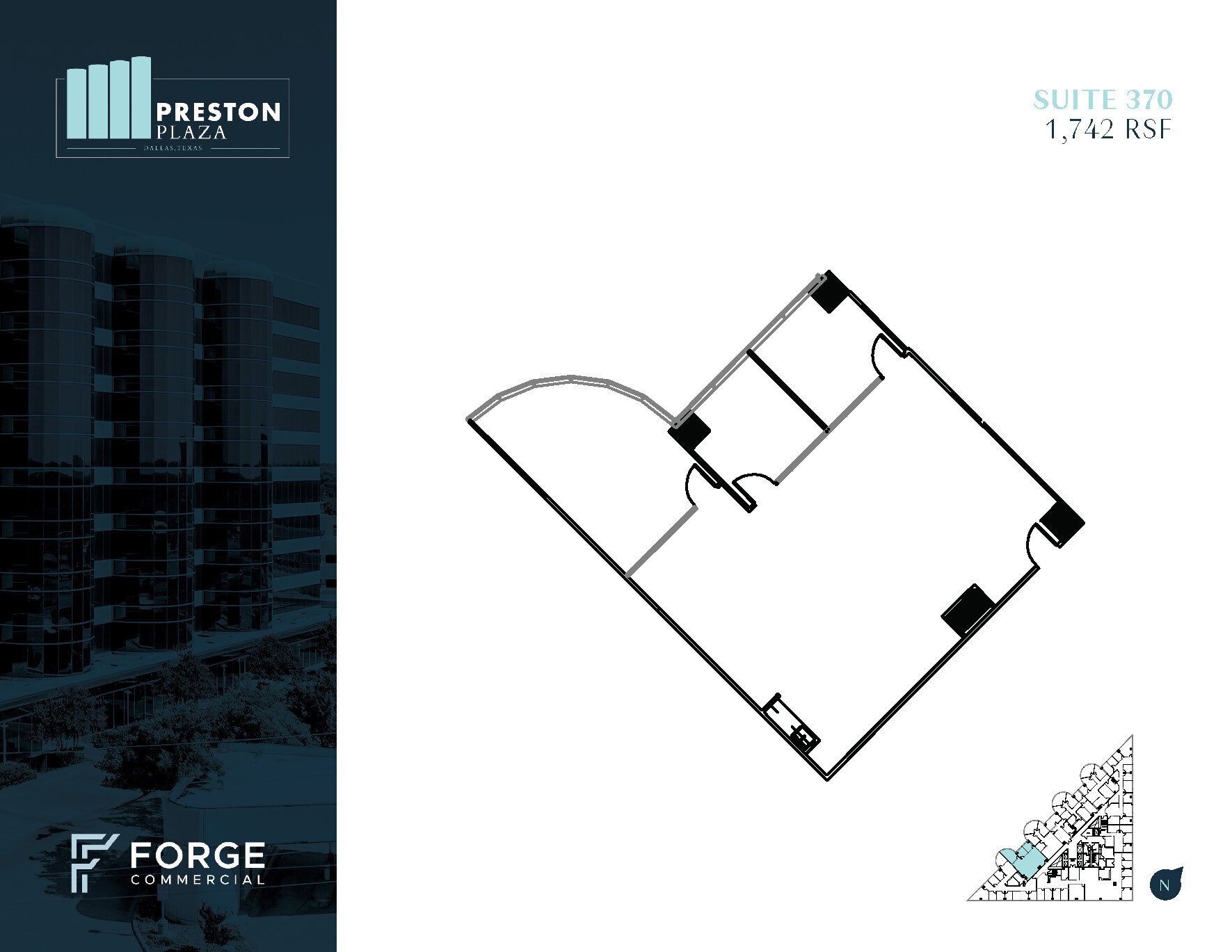 17950 Preston Rd, Dallas, TX à louer Plan d’étage– Image 1 sur 1