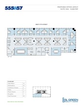 555 W 57th St, New York, NY à louer Plan d’étage– Image 2 sur 3