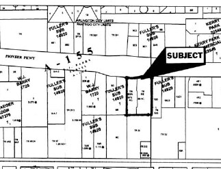 1922 W Pioneer Pky, Pantego, TX à louer - Plan cadastral – Image 2 sur 4