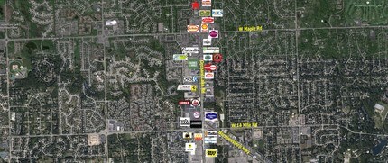 6230 Orchard Lake Rd, West Bloomfield, MI - VUE AÉRIENNE  vue de carte